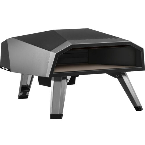 VEVOR Horno de Pizza 12" – Acero Inoxidable, Temperatura de 0 a 500 °C, Portátil para Exteriores