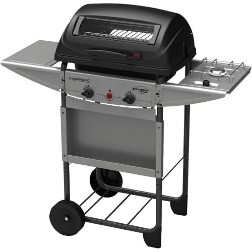 Barbacoa de Gas Campingaz Expert Deluxe de 7 kW con Piedra Volcánica y Quemador Lateral