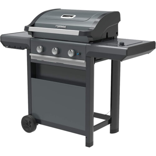 Campingaz 3 Series Select S – Barbacoa de Gas con 3 Quemadores de Acero Inoxidable y Potencia de 10,2 kW