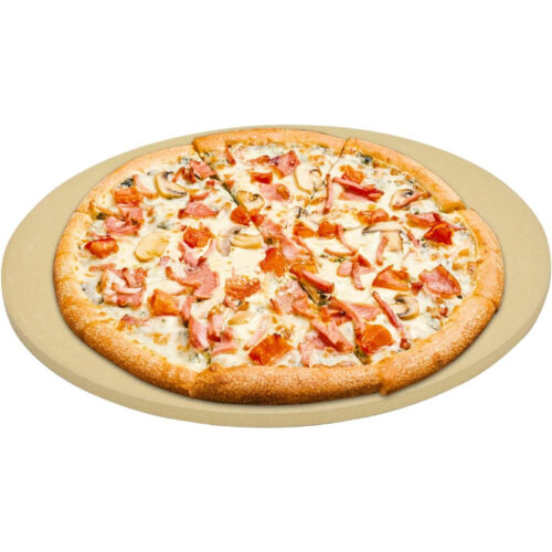 Onlyfire Piedra para Pizza Cordierita Redonda 38 cm para BBQ y Grill