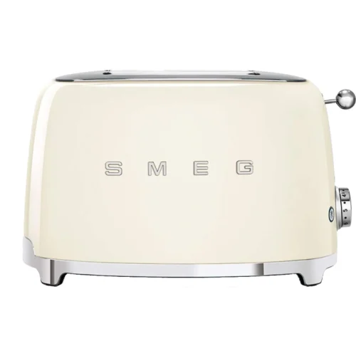 Smeg TSF01CREU Tostadora Retro de 2 Rebanadas - Diseño Clásico y Funcional