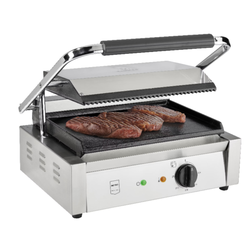 METRO Professional Grill de Contacto GPG1202 en Acero Inoxidable – 43x36x20 cm
